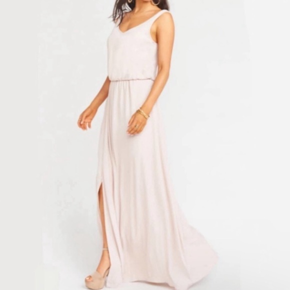 Show me your mumu Elegant Blush Maxi Dress Size XX-LARGE - Picture 1 of 4